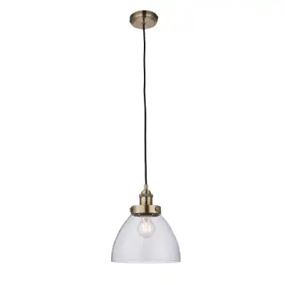 brass clear Hansen Pendant Light Brass