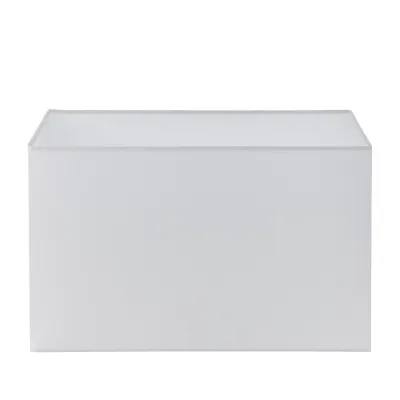 White Fabric Rectangular Shade