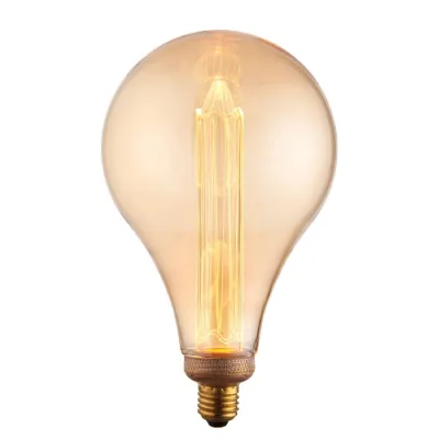E27 LED Globe 243x148mm Amber 2.5W