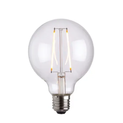 E27 LED Filament Globe 135x95mm Clear 2W