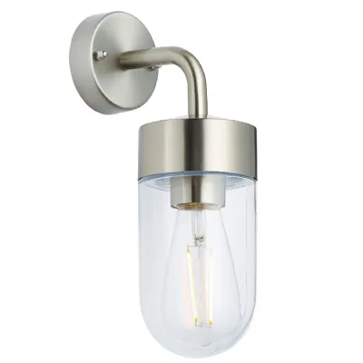 North Wall Light Brushed Steel