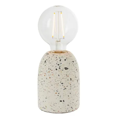 Terrazzo Table Lamp White