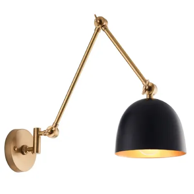 Lehal 1 Wall Light Antique Brass