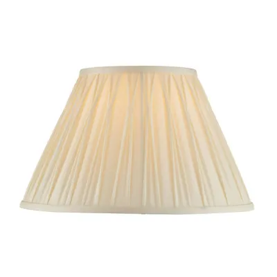 Light Ivory Pleated Fabric Shade