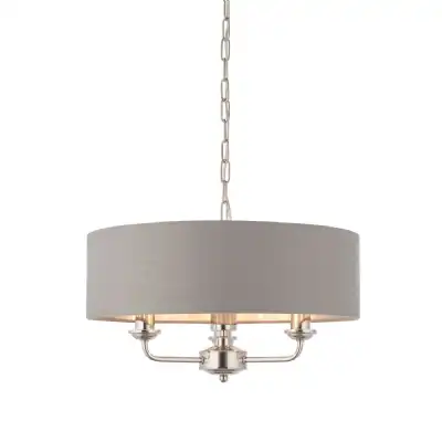 Nickel 3 Pendant Light Nickel And Long