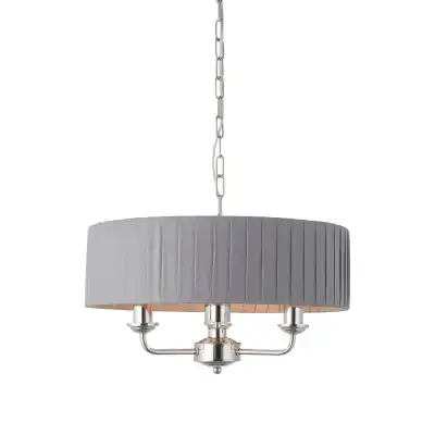 Nickel 3 Pendant Light Nickel And Short