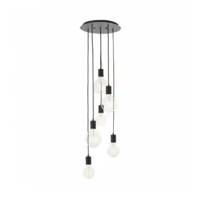 6 Pendant Light Matt Black