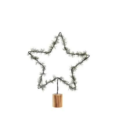 Star with Pine LED Green 500x90x600mm