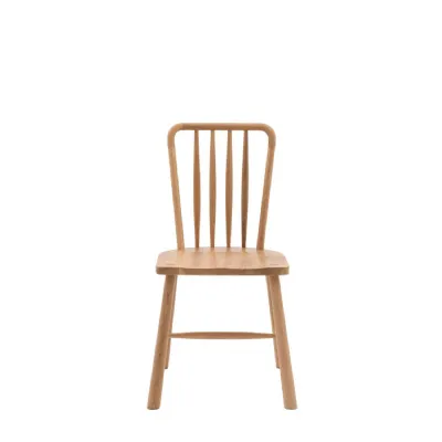 Contemporary Oak Dining Chair (Pack Of 2)