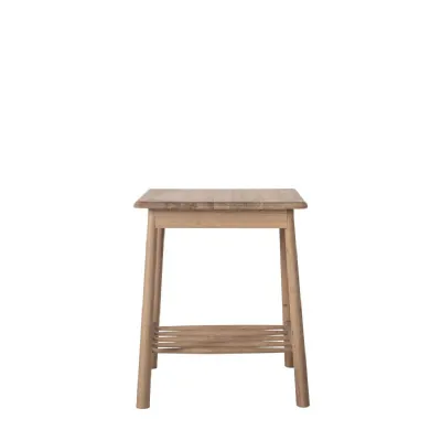 Wooden Oak Nordic Side Table