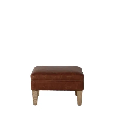 Mr. Paddington Stool Vintage Brown Leather