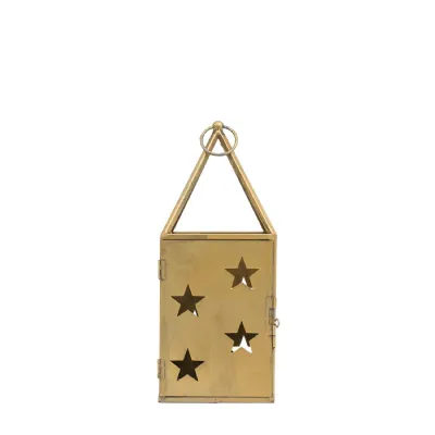 Starry Lantern Large Antique Gold 150x150x370mm