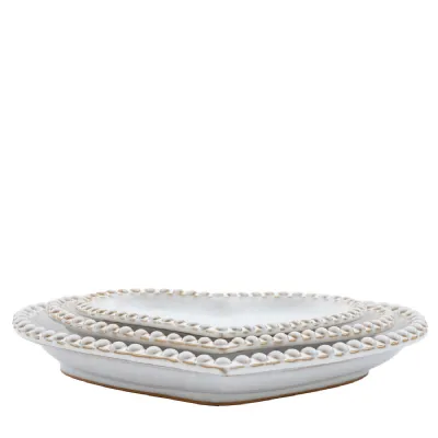 Beaded Heart Plate (Set of 3) 240x220x35mm