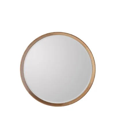 Keaton Round Mirror Oak 735x735mm