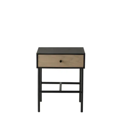 Carbury 1 Drawer Bedside Table 400x400x500mm