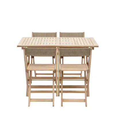 Wooden Folding Garden Dining Set