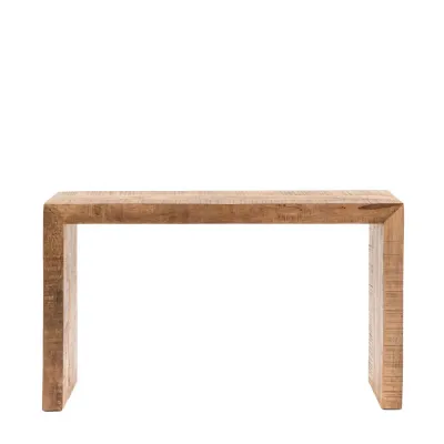 Natural Textured Wood Hall Table