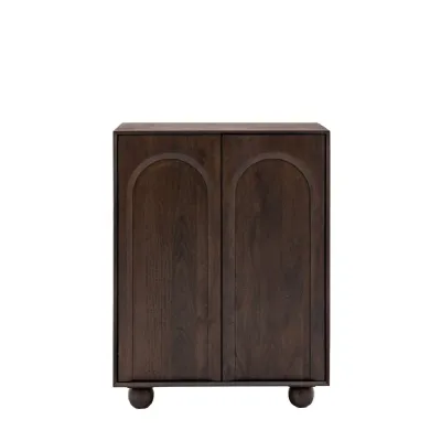 Walnut Colour Storage Cupboard