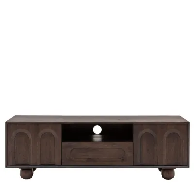 Walnut colour Mid Century Media Sideboard