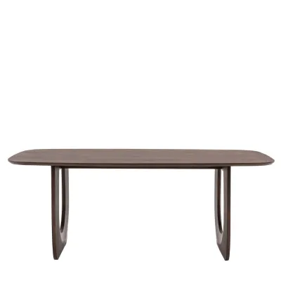 Walnut Colour Retro Dining Table