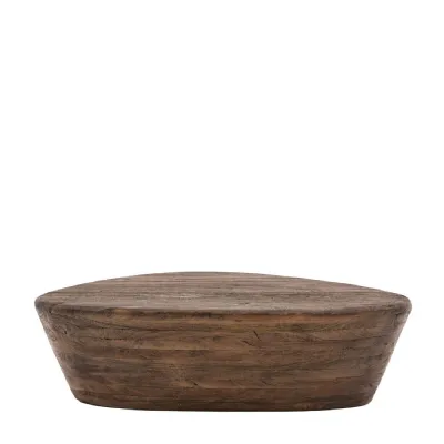 Rustic Oval Mango Wood Coffee Table