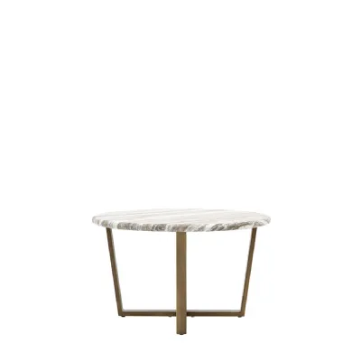 Bronze Frame Marble Coffee Table