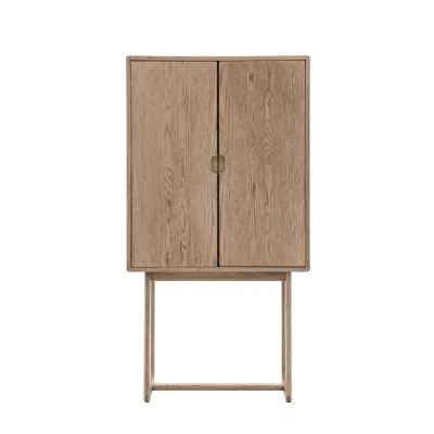 Smoked Oak Cocktail Cabinet