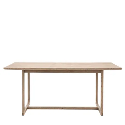 Natural Smoked Oak Dining Table