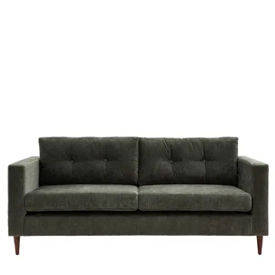 Contemporary Green Three Seater Sofa