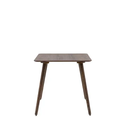 Hatfield Square Dining Table Smoked 770x770x750mm