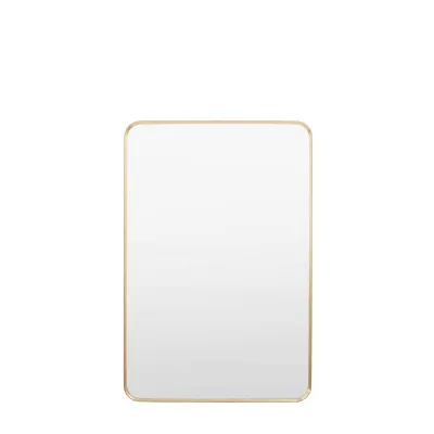 Holworth Rectangle Mirror Gold 600x35x900mm