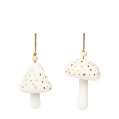 Pearly White Hanging Mushrooms (2pk)