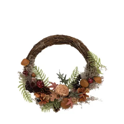 Half Flow Wreath Rust 420mm