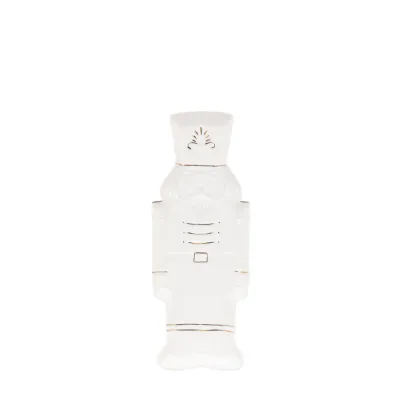 Pearly White Nutcracker White And Gold Tray 360mm