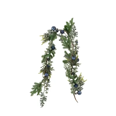 Merry Midnight Navy Bauble Garland 1520mm
