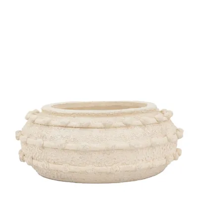 Namibia Bowl Shape Vase Magnesium 300mm