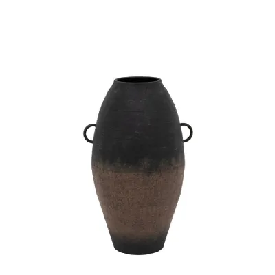 Black Metal 2 Tone Vase