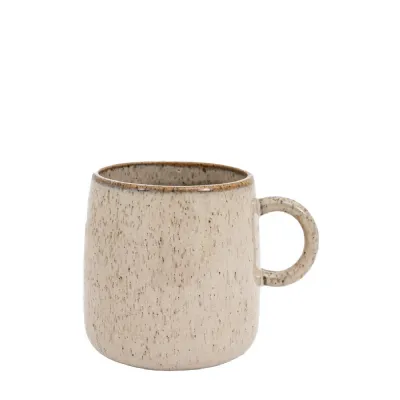 Speckle Glaze Mug Oatmeal (4pk)