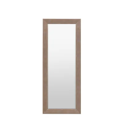 Rustic Gold Ridged Tall Leaner Wall Mirror