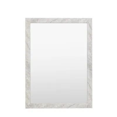 Romano Rectangle Mirror Marbled White 570x770mm
