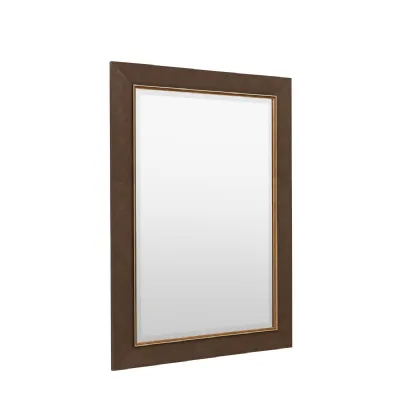 Rustic Bronze Rectangular Wall Mirror 77 x 107cm