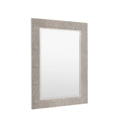 Silver Intricate Patterned Rectangle Wall Mirror