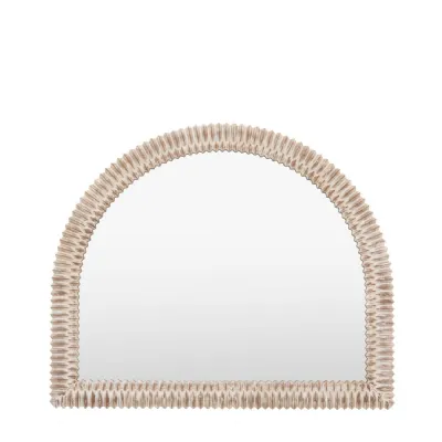 Pimlico Arch Overmantle White Wash 1200x1000mm