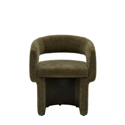 Sloane Dining Chair Green Boucle 640x600x760mm