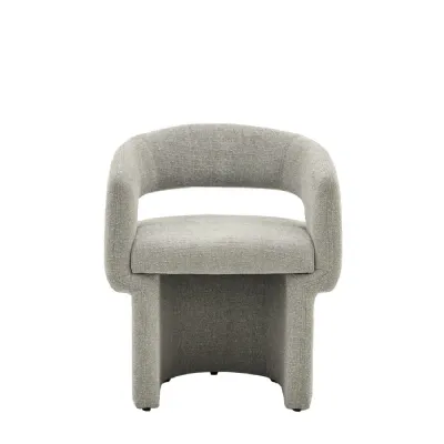 Sloane Dining Chair Grey Boucle 640x600x760mm