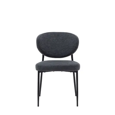 Dining Chair Charcoal 2pk