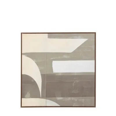 Abstract Framed Canvas