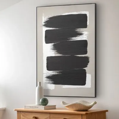 Black Guard Up Framed Canvas Wall Art