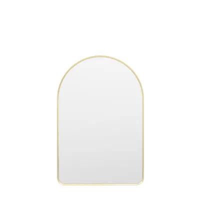 Glass Size mm 590 x 890 Arch Mirror Gold