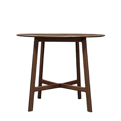 Round Walnut Dining Table